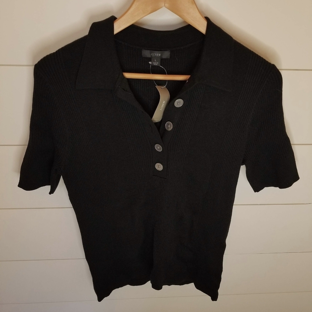 J.Crew Black Sweater Top